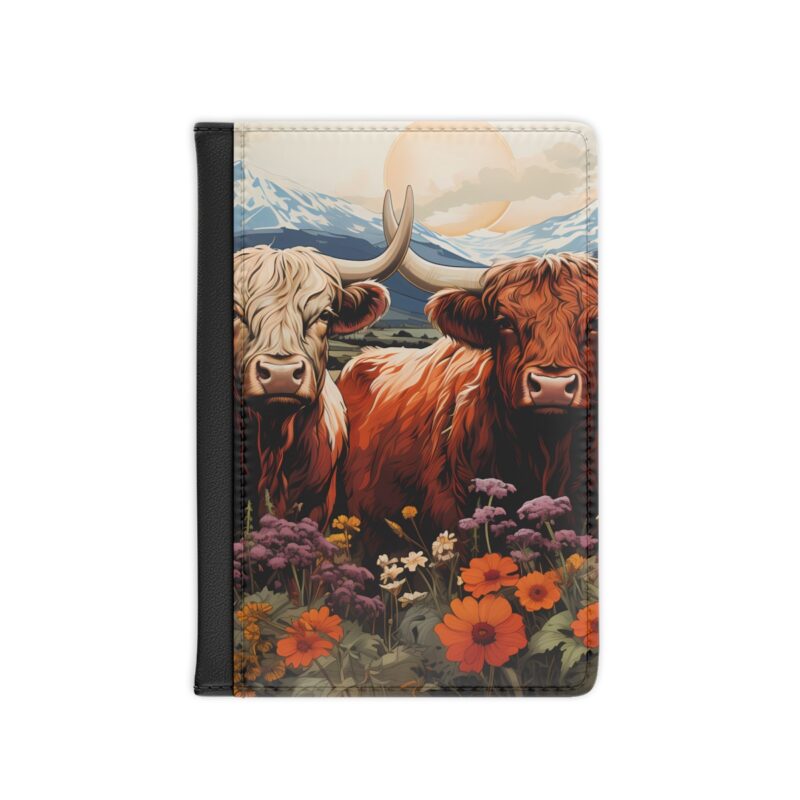 Highland Cows Passport Cover