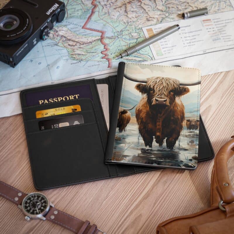 Highland Cows Passport Cover