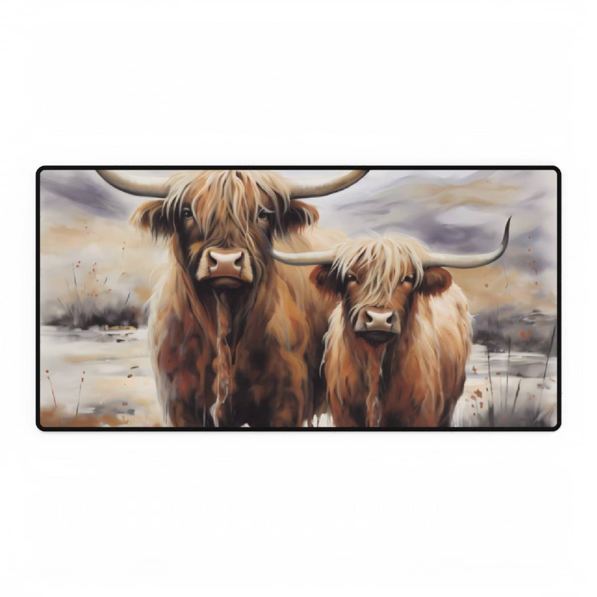 Highland Cows Mouse Pad Desk Mat