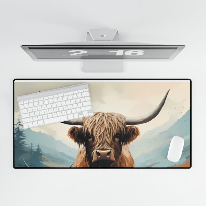 Highland Cows Mouse Pad Desk Mat