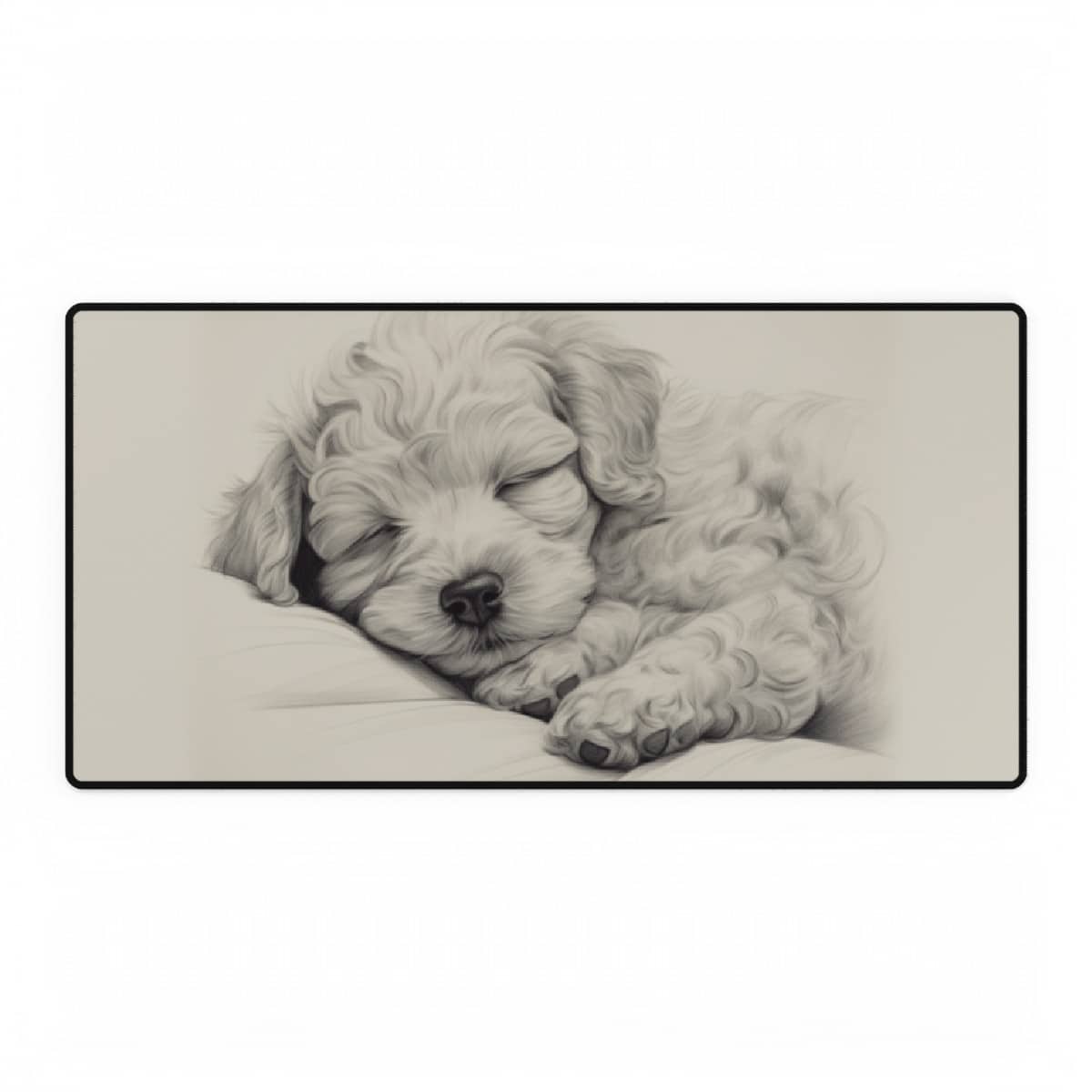 Poodle Mouse Pad Desk Mat