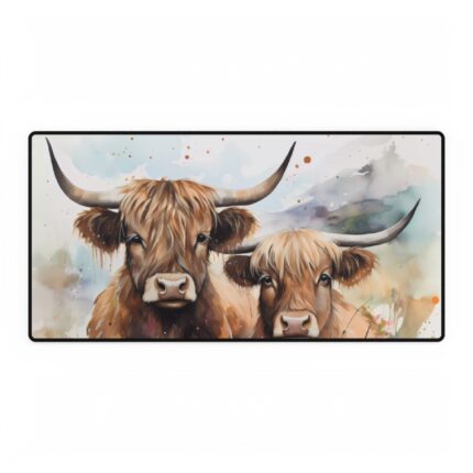 Highland Cows Mouse Pad Desk Mat