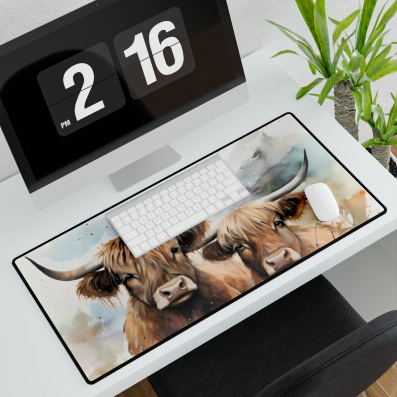 Highland Cows Mouse Pad Desk Mat