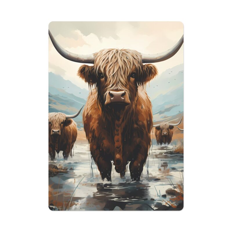 Highland Cows Playing/Poker Cards