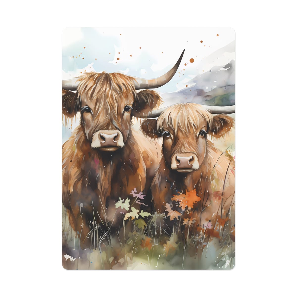 Highland Cows Playing/Poker Cards