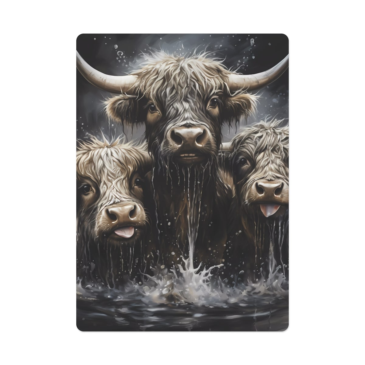 Highland Cows Playing/Poker Cards