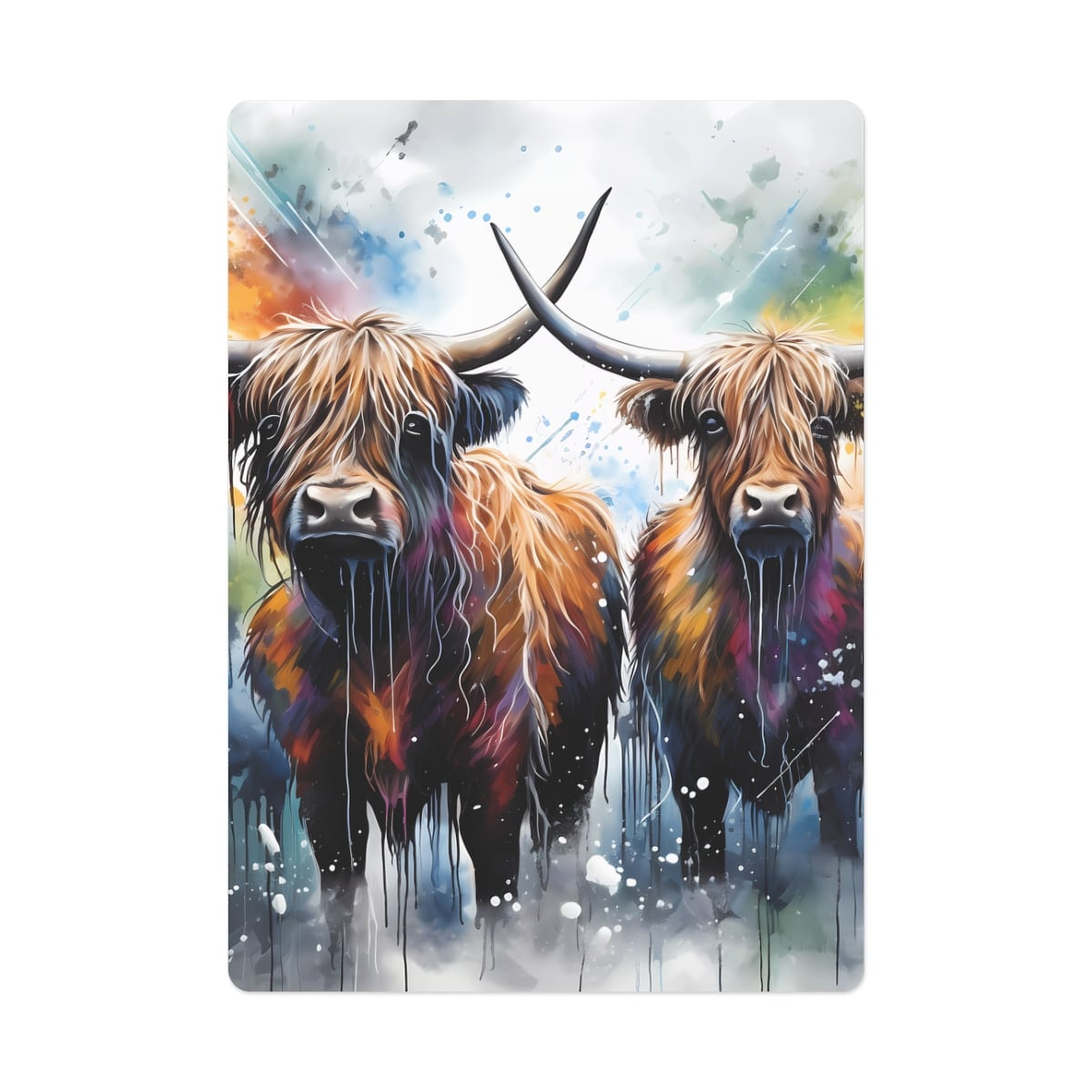 Highland Cows Playing/Poker Cards