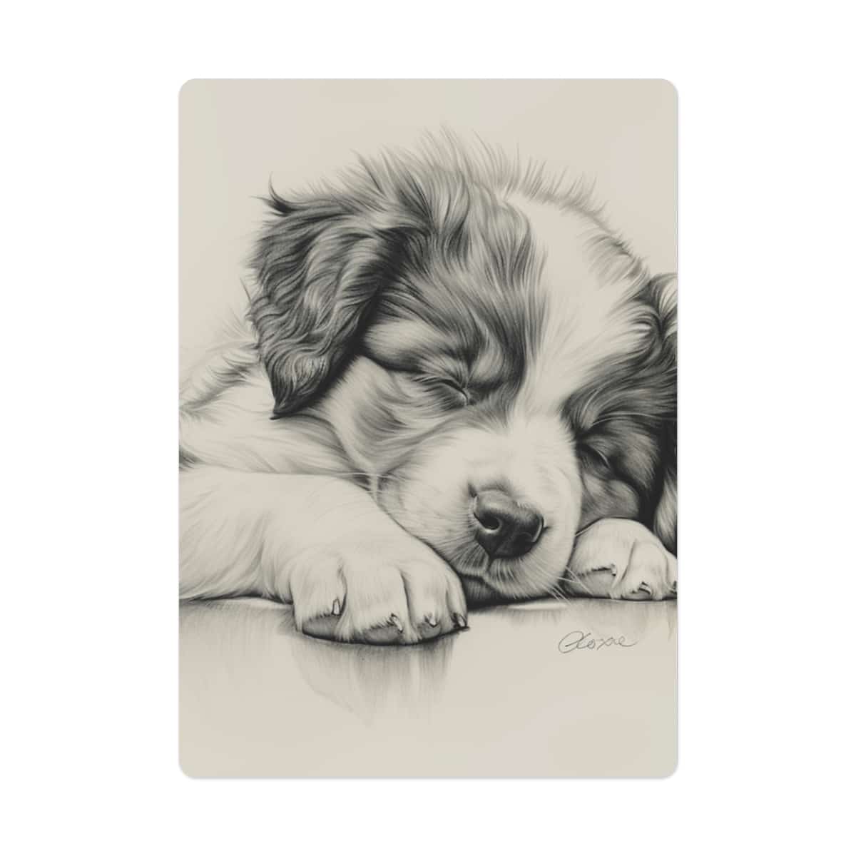 Australian Shepherd Dog Playing/Poker Cards