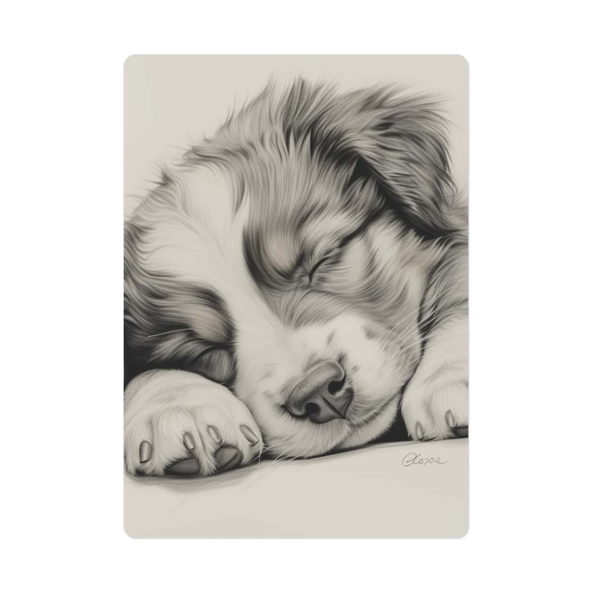 Australian Shepherd Dog Playing/Poker Cards