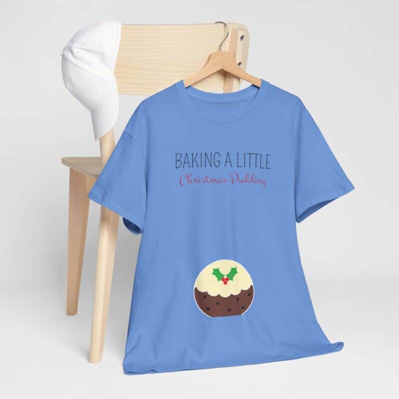 Baking a Little Christmas Pudding Pregnancy Announcement Shirt