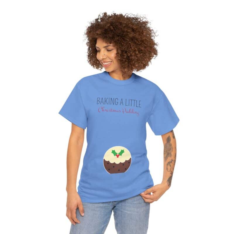 Baking a Little Christmas Pudding Pregnancy Announcement Shirt