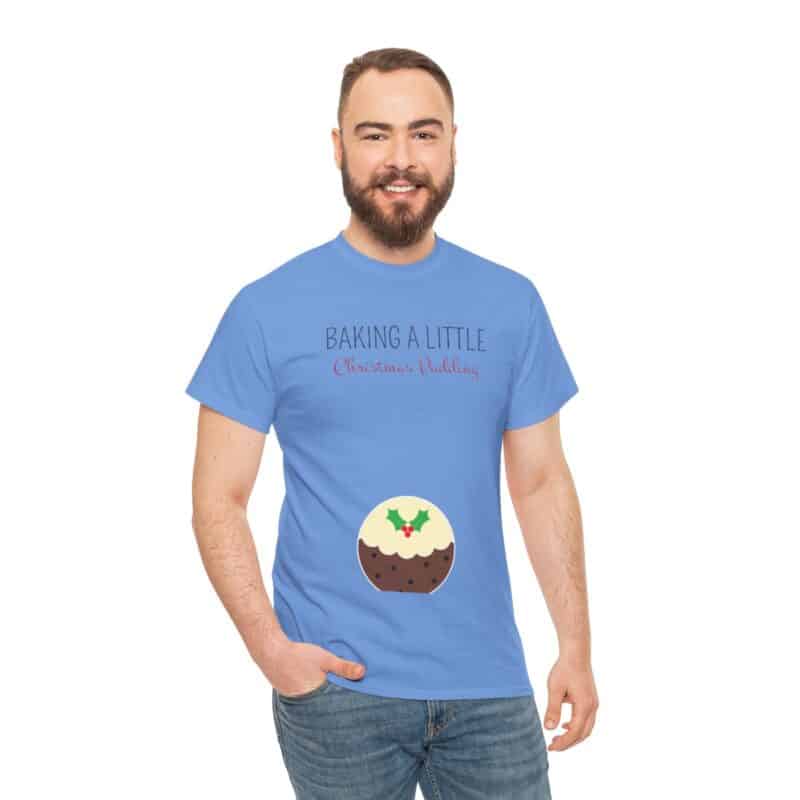 Baking a Little Christmas Pudding Pregnancy Announcement Shirt