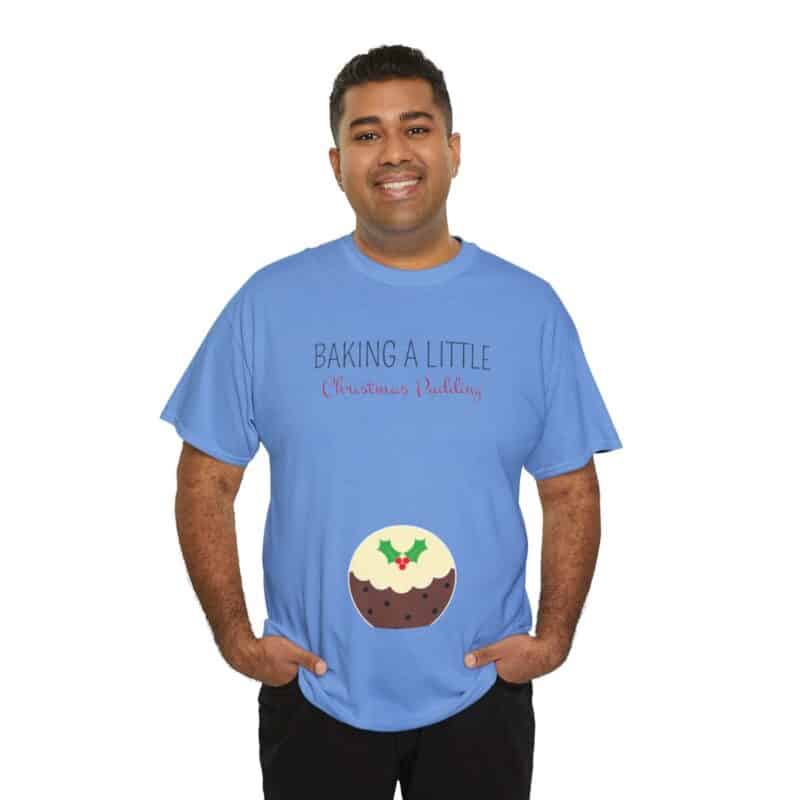 Baking a Little Christmas Pudding Pregnancy Announcement Shirt