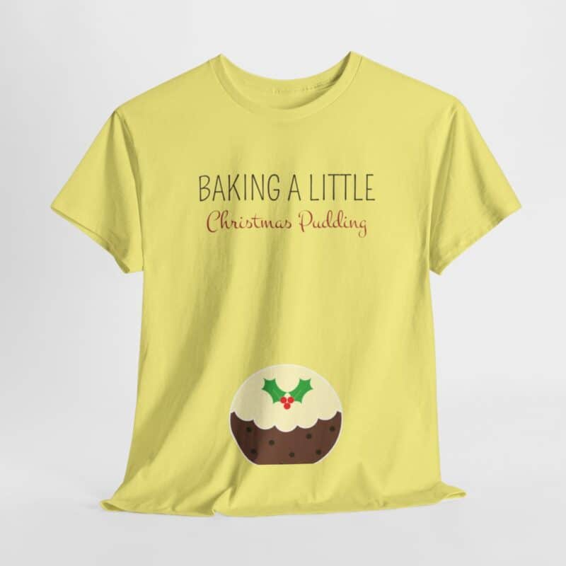 Baking a Little Christmas Pudding Pregnancy Announcement Shirt