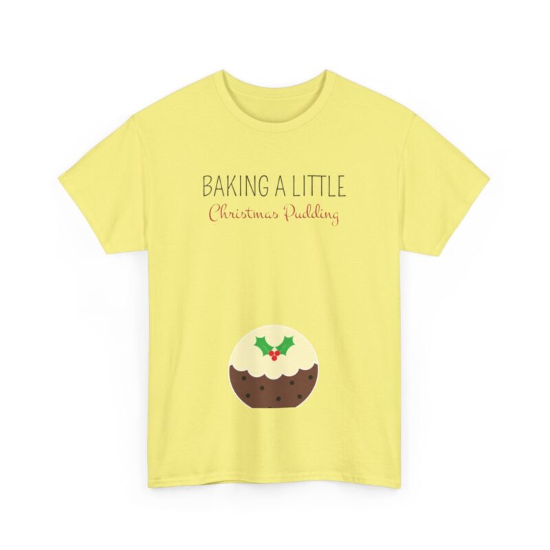 Baking a Little Christmas Pudding Pregnancy Announcement Shirt