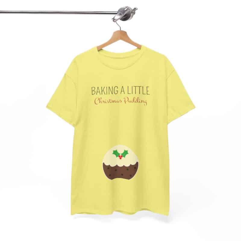 Baking a Little Christmas Pudding Pregnancy Announcement Shirt