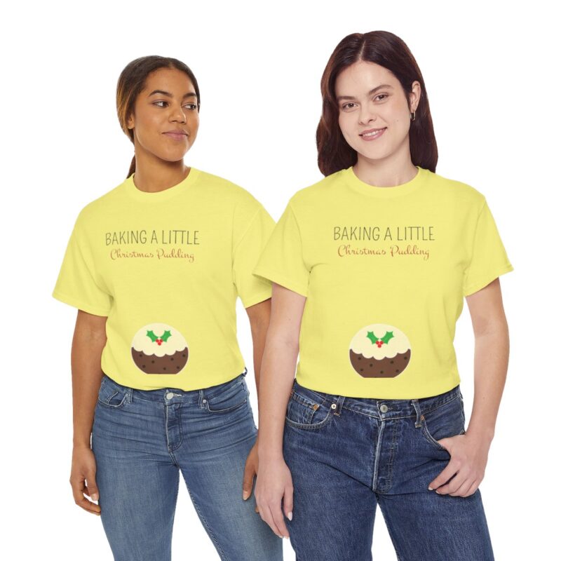 Baking a Little Christmas Pudding Pregnancy Announcement Shirt