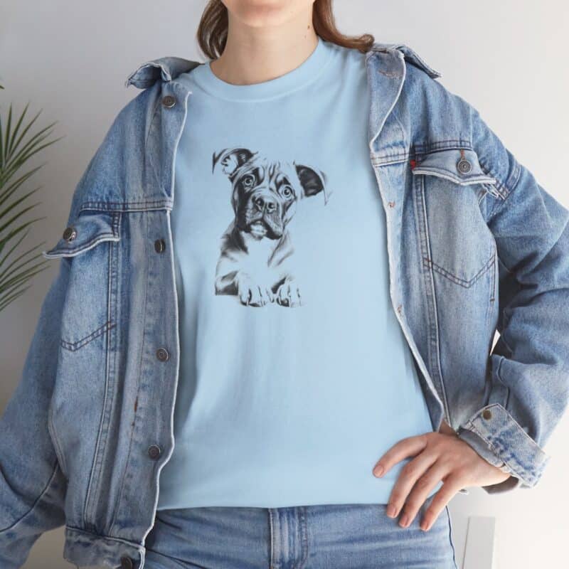 Boxer Soul Sketch Dog Owner T-Shirt