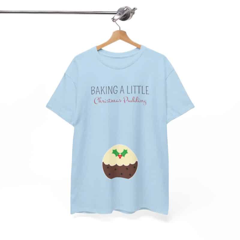 Baking a Little Christmas Pudding Pregnancy Announcement Shirt