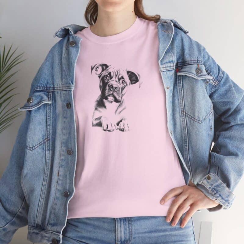 Boxer Soul Sketch Dog Owner T-Shirt