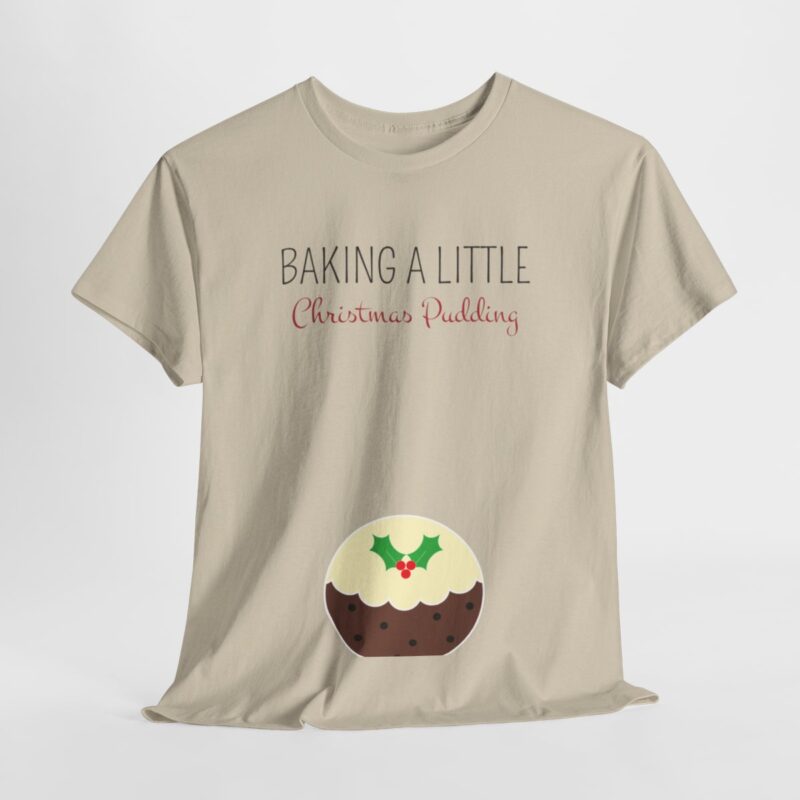 Baking a Little Christmas Pudding Pregnancy Announcement Shirt