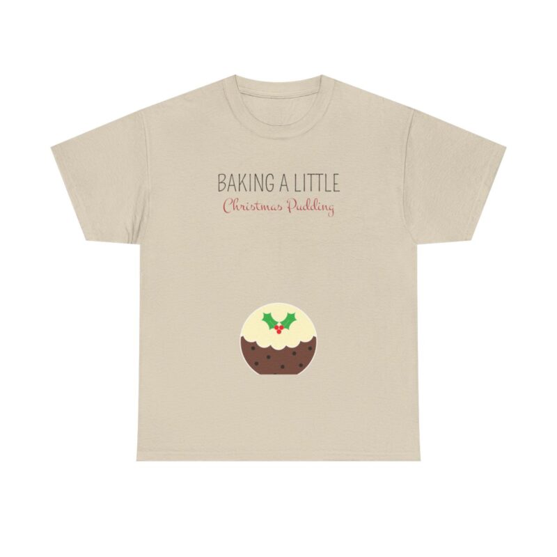 Baking a Little Christmas Pudding Pregnancy Announcement Shirt