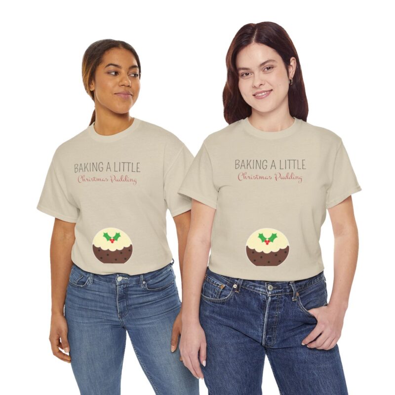 Baking a Little Christmas Pudding Pregnancy Announcement Shirt