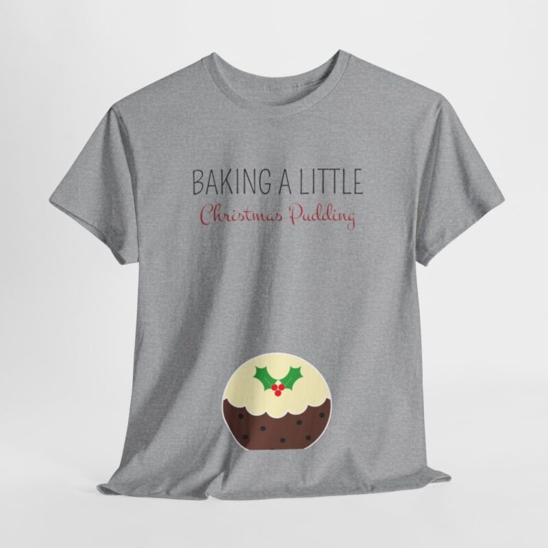 Baking a Little Christmas Pudding Pregnancy Announcement Shirt