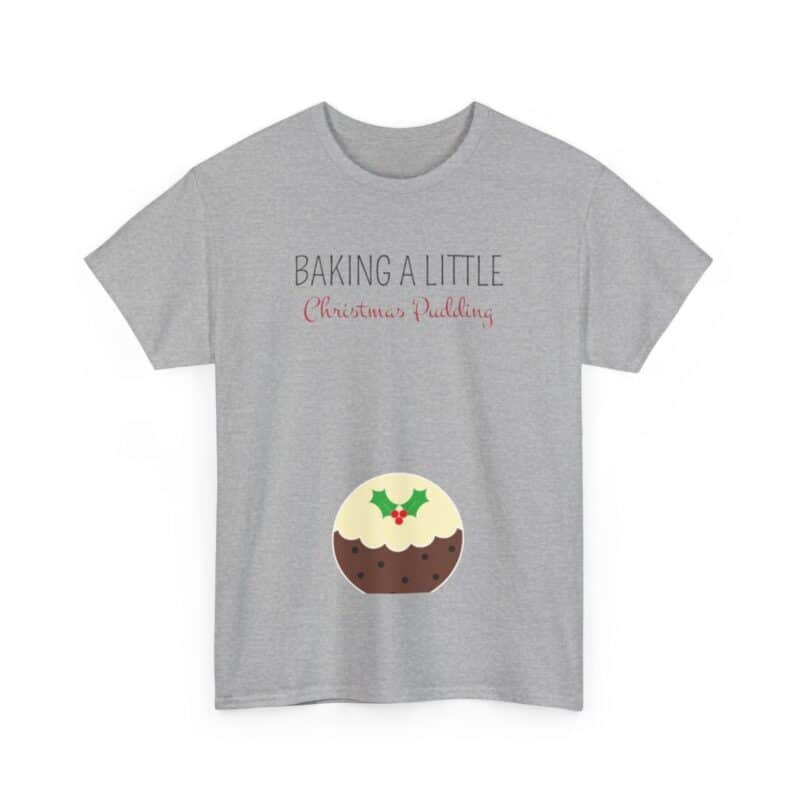 Baking a Little Christmas Pudding Pregnancy Announcement Shirt