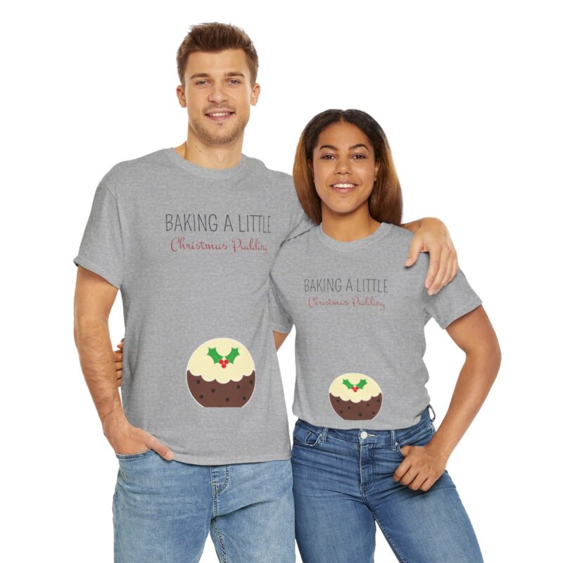 Baking a Little Christmas Pudding Pregnancy Announcement Shirt