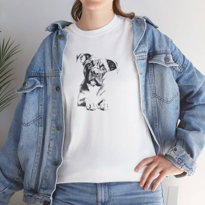 Boxer Soul Sketch Dog Owner T-Shirt