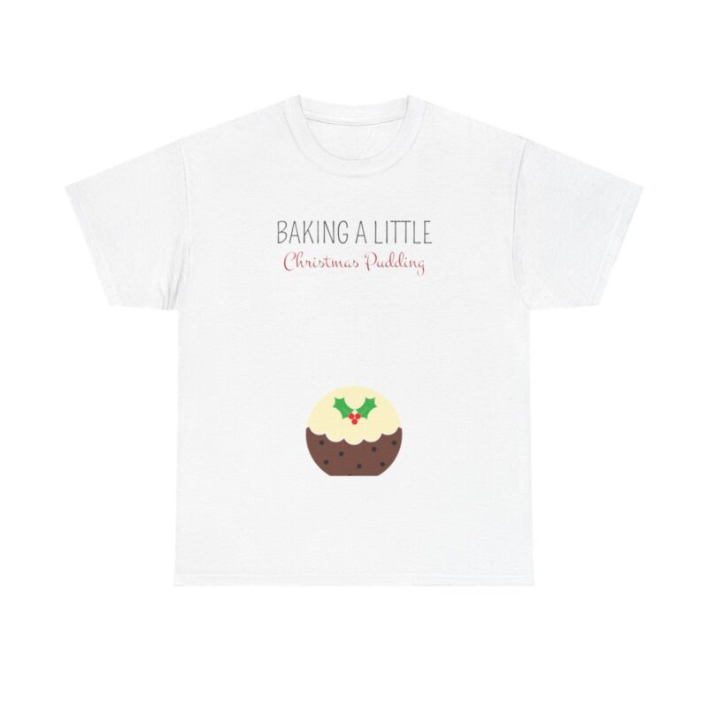 Baking a Little Christmas Pudding Pregnancy Announcement Shirt