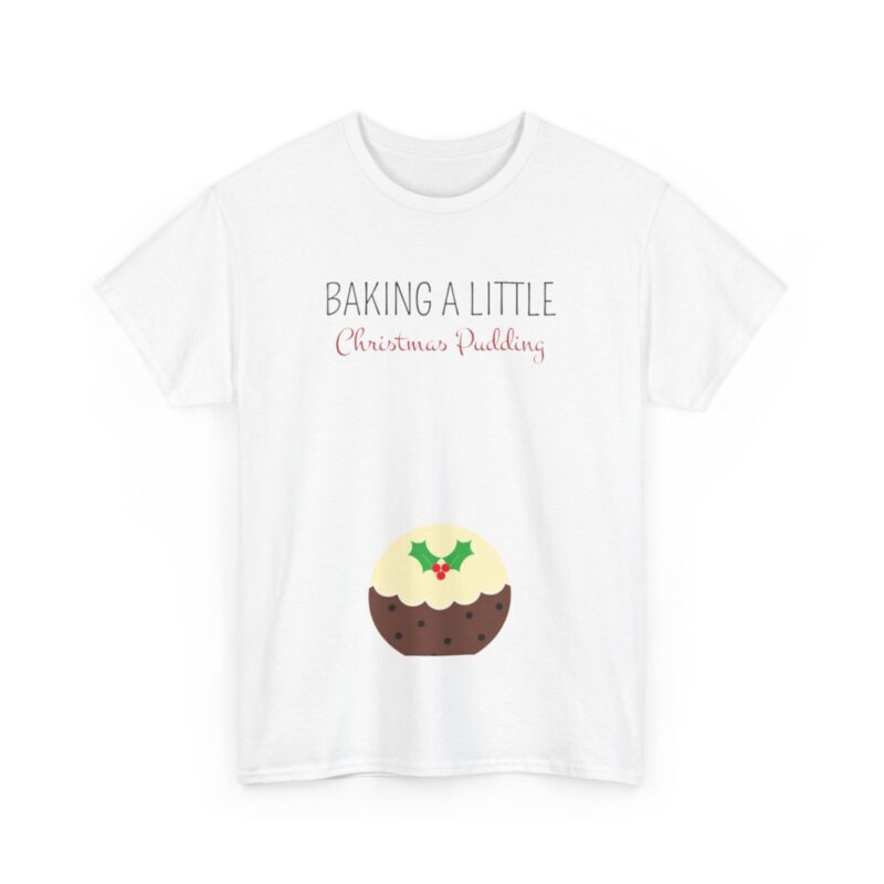 Baking a Little Christmas Pudding Pregnancy Announcement Shirt