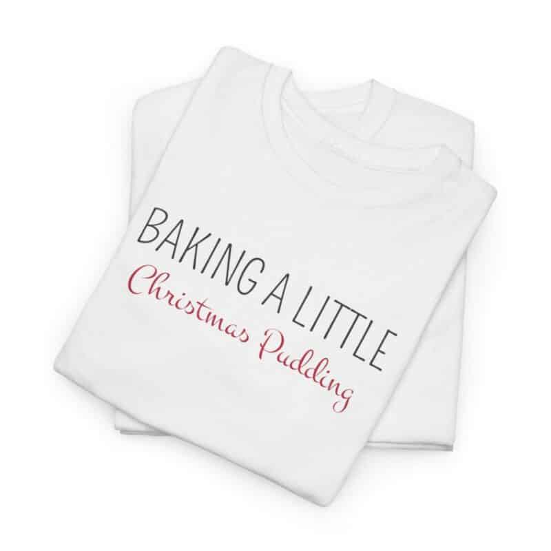 Baking a Little Christmas Pudding Pregnancy Announcement Shirt