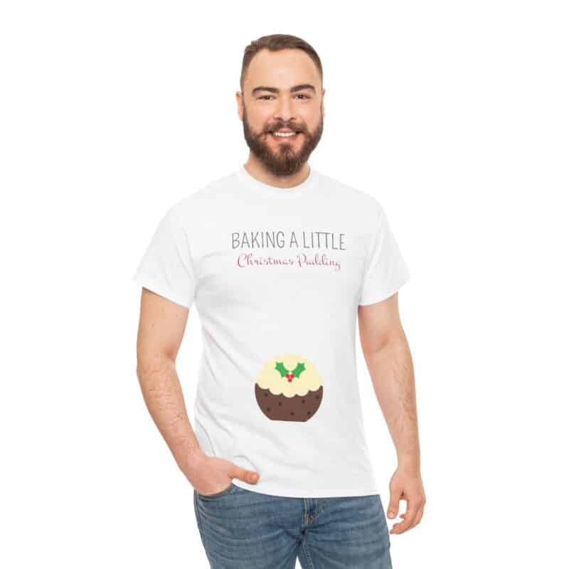 Baking a Little Christmas Pudding Pregnancy Announcement Shirt