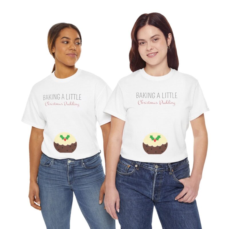 Baking a Little Christmas Pudding Pregnancy Announcement Shirt