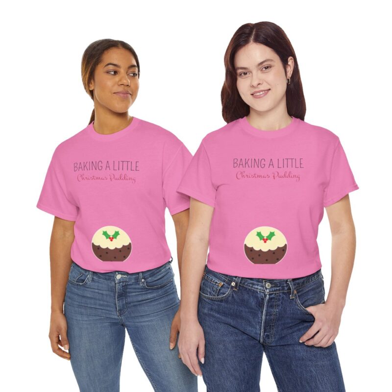 Baking a Little Christmas Pudding Pregnancy Announcement Shirt