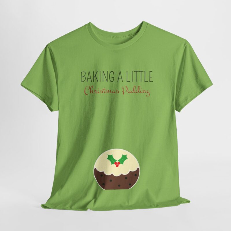 Baking a Little Christmas Pudding Pregnancy Announcement Shirt