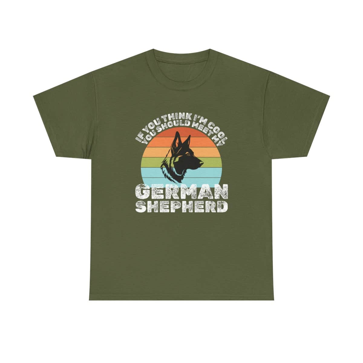 Cool Unisex German Shepherd Tshirt - Perfect for an Alsatian owner or as a gift.