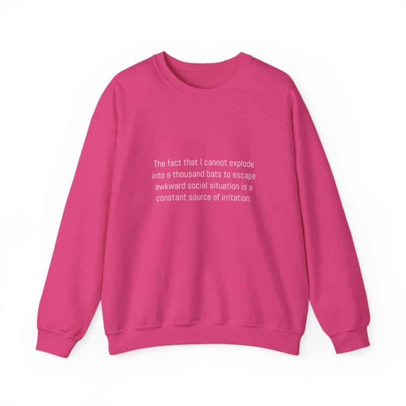 Funny Awkward Bat Meme Sweatshirt