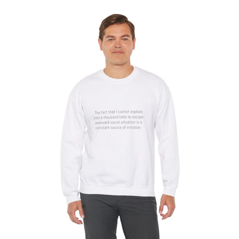 Funny Awkward Bat Meme Sweatshirt