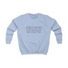 Funny Awkward Bat Meme Kids Sweatshirt