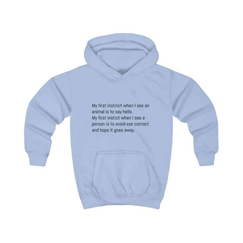 Funny Animal Lover Kids Hoodie