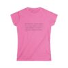 Funny Awkward Bat Meme Women's Soft Style Tee