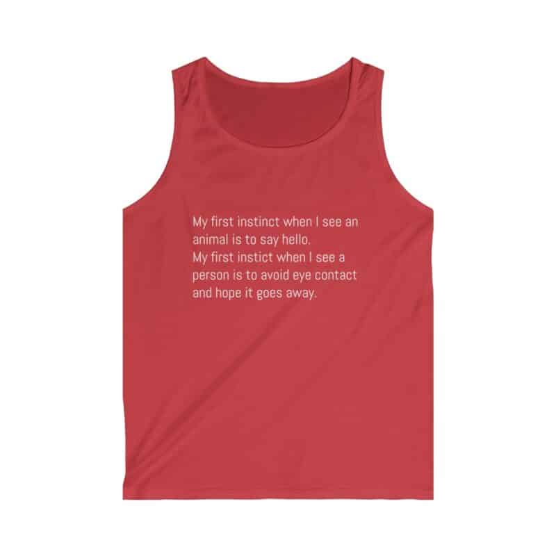 Funny Animal Lover Men's Softstyle Tank Top