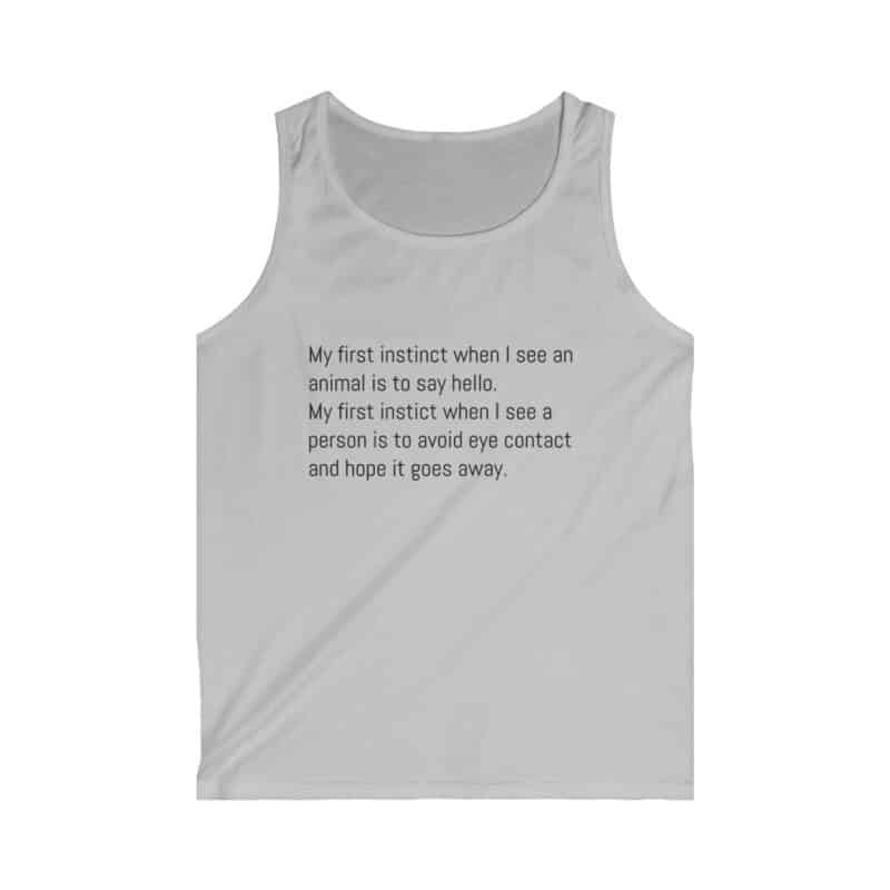 Funny Animal Lover Men's Softstyle Tank Top