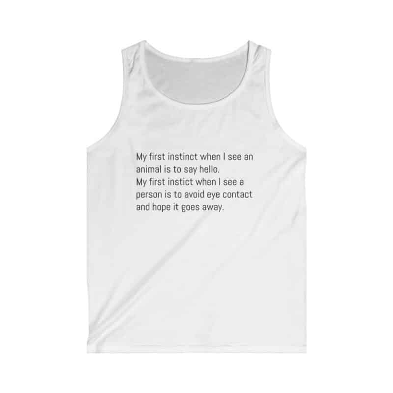 Funny Animal Lover Men's Softstyle Tank Top