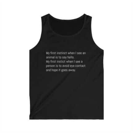 Funny Animal Lover Men's Softstyle Tank Top