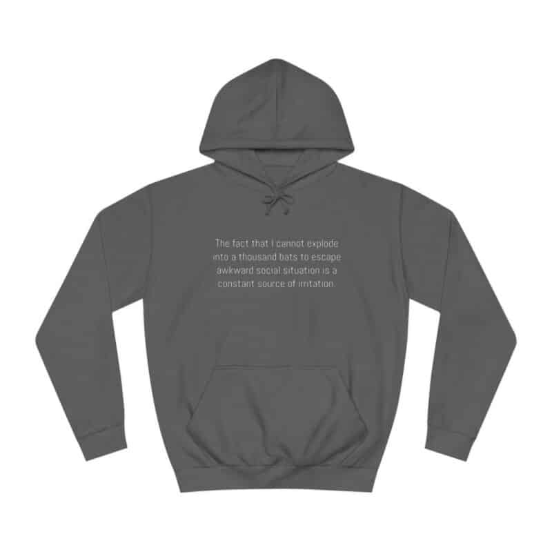 Funny Awkward Bat Meme Hoodie