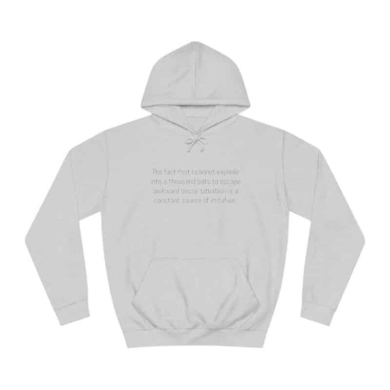 Funny Awkward Bat Meme Hoodie